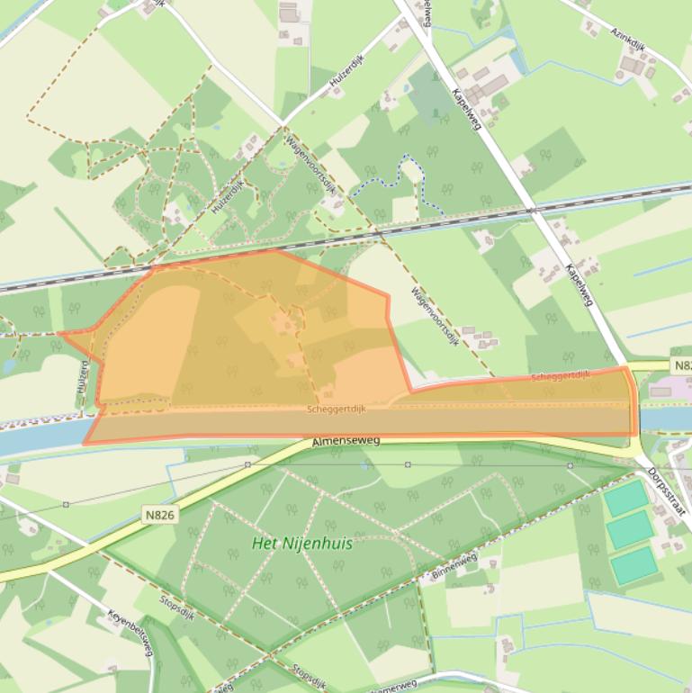 Kaart van postcodegebied 7218MS.