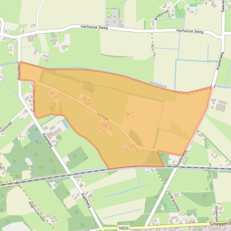 Kaart van postcodegebied 7218NG.