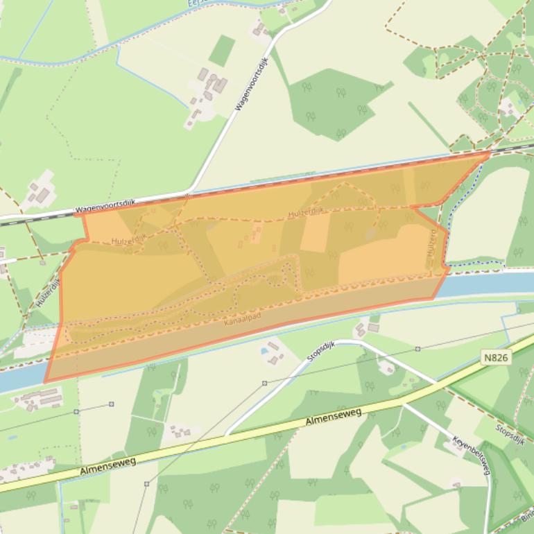 Kaart van postcodegebied 7218NN.