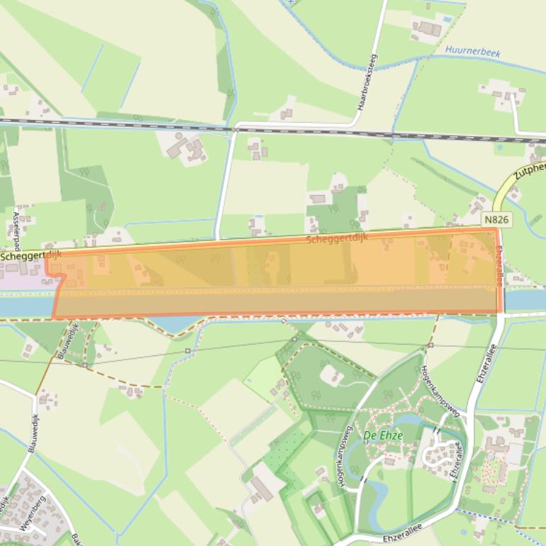 Kaart van postcodegebied 7218NP.
