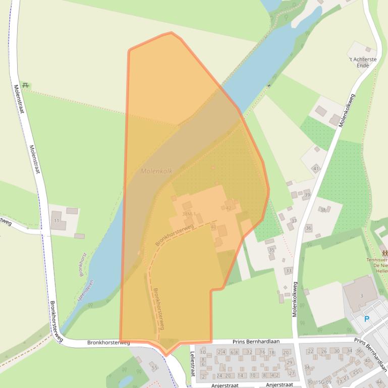 Kaart van postcodegebied 7221AD.