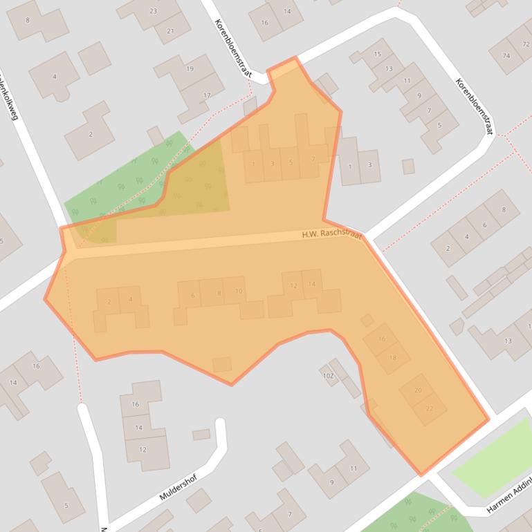 Kaart van postcodegebied 7221AK.