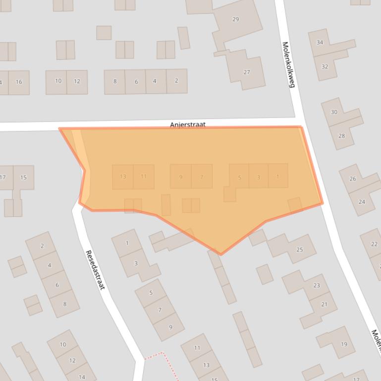 Kaart van postcodegebied 7221AP.