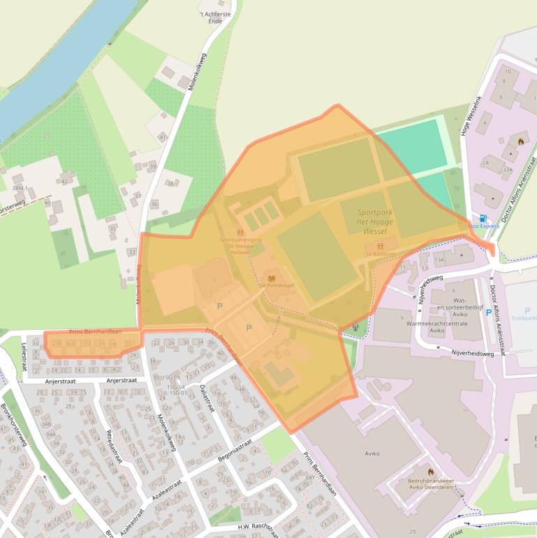 Kaart van postcodegebied 7221BA.