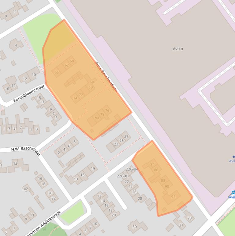 Kaart van postcodegebied 7221BD.