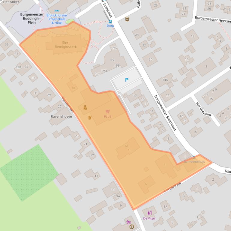 Kaart van postcodegebied 7221BP.