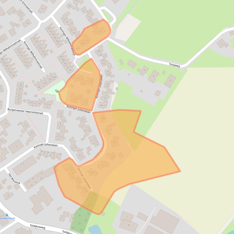 Kaart van postcodegebied 7221BW.