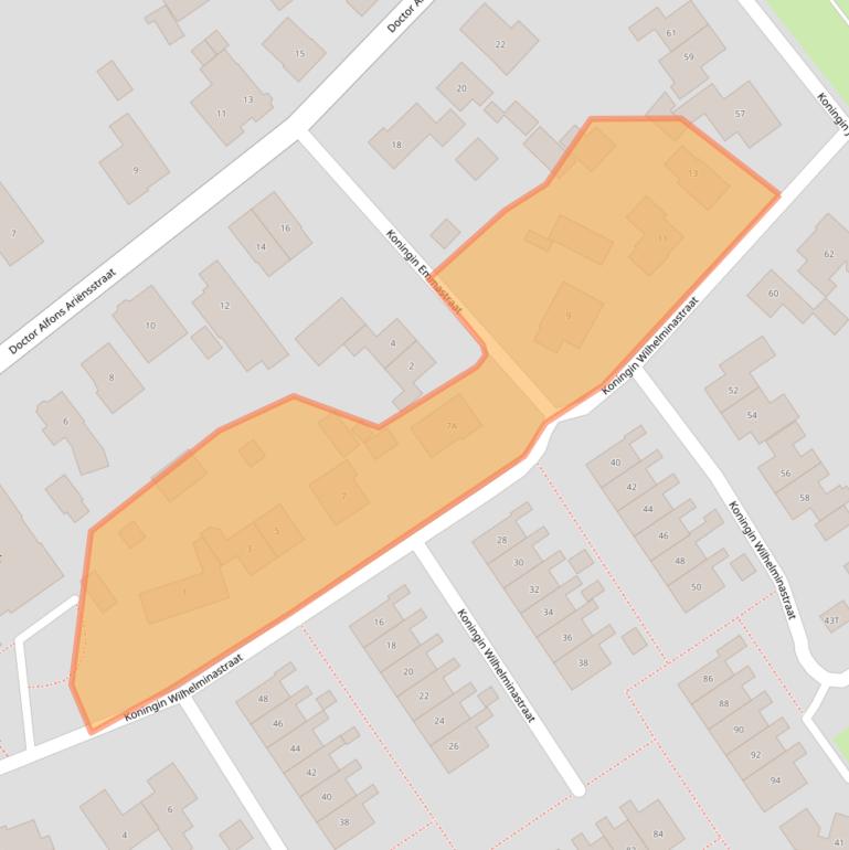 Kaart van postcodegebied 7221CE.