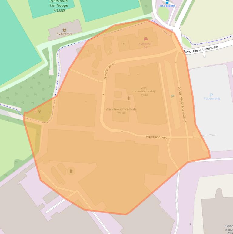 Kaart van postcodegebied 7221CK.