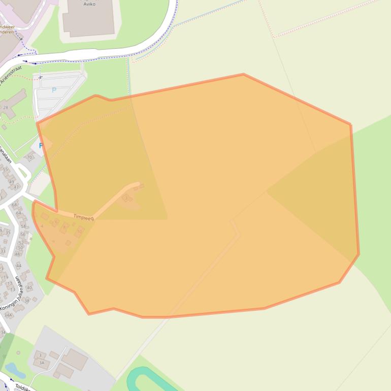 Kaart van postcodegebied 7221CL.