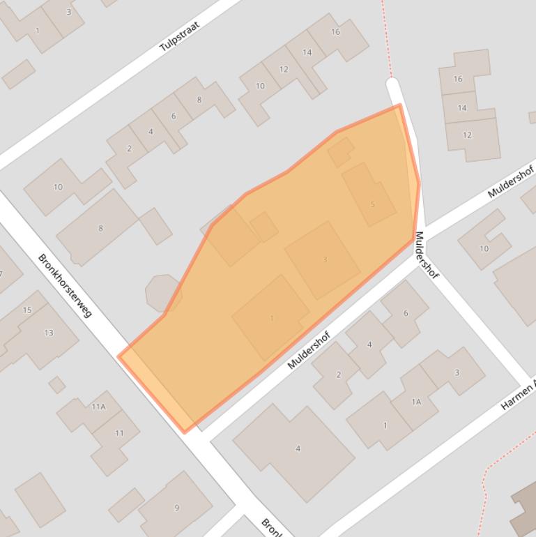 Kaart van postcodegebied 7221EA.