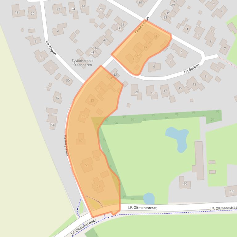 Kaart van postcodegebied 7221GL.