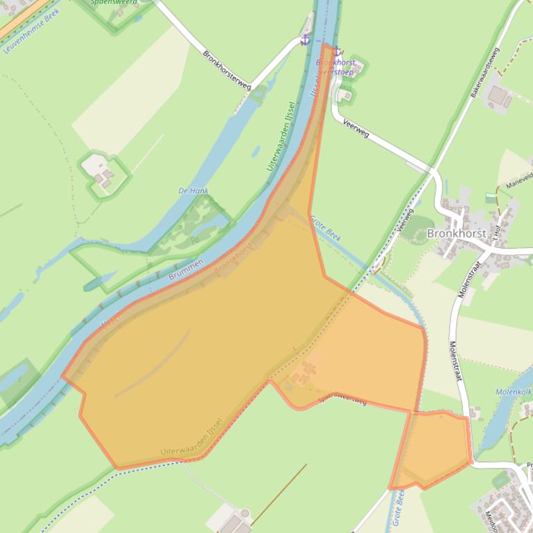 Kaart van postcodegebied 7221LB.