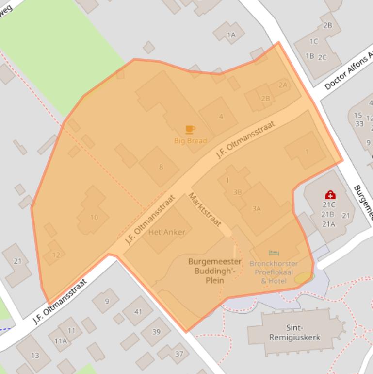 Kaart van postcodegebied 7221NA.