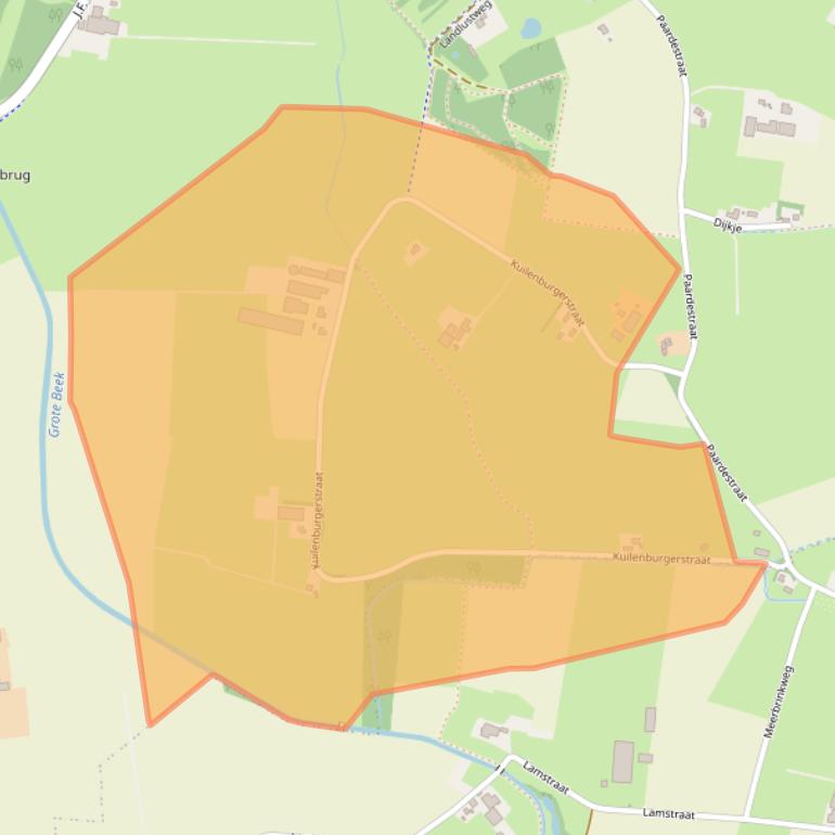 Kaart van postcodegebied 7221NG.