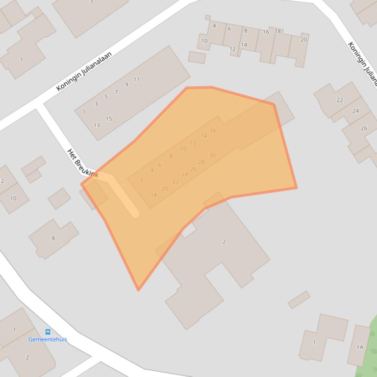 Kaart van postcodegebied 7221SZ.