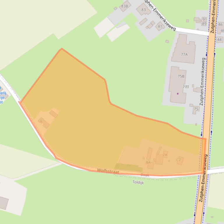 Kaart van postcodegebied 7223DP.