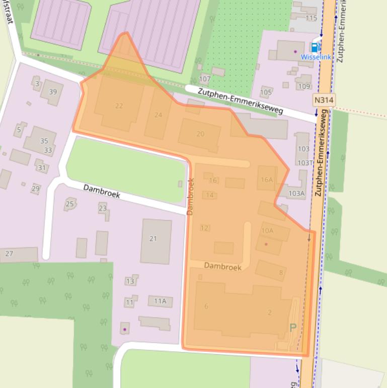 Kaart van postcodegebied 7223DV.