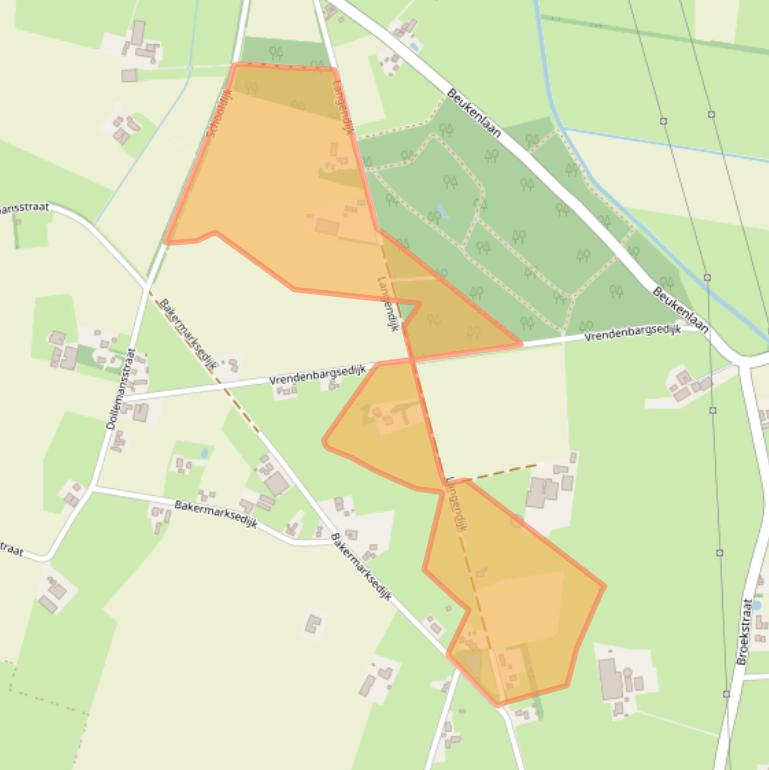 Kaart van postcodegebied 7223KE.