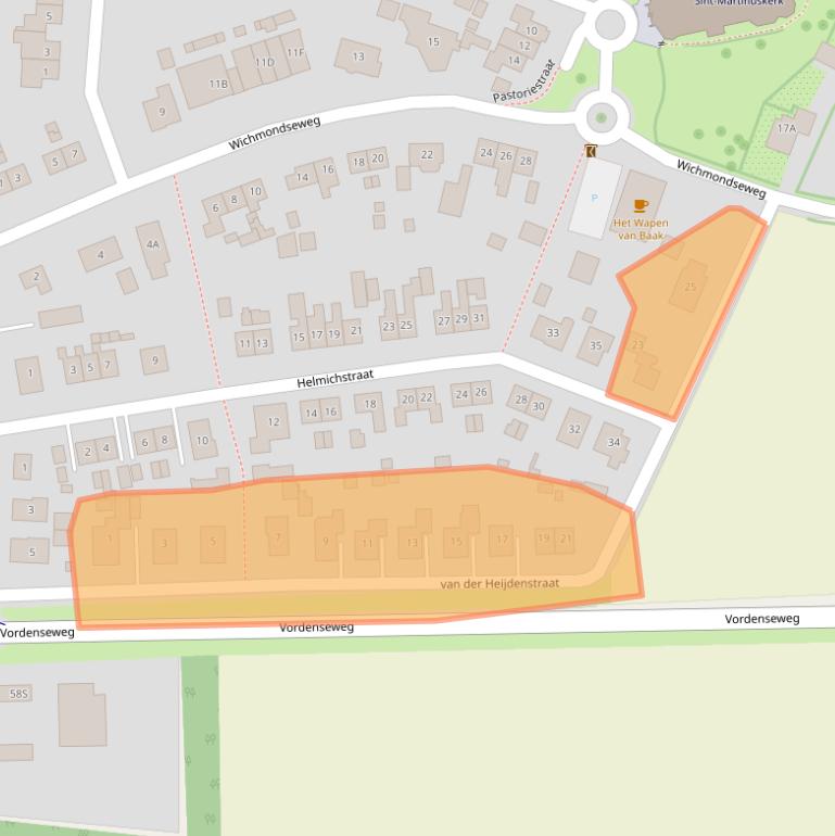Kaart van postcodegebied 7223LC.