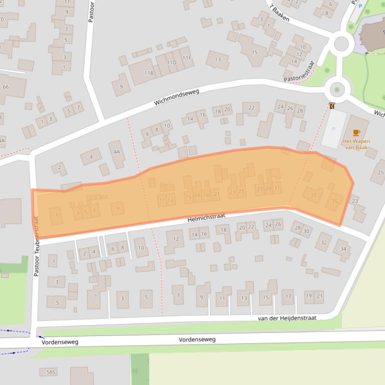 Kaart van postcodegebied 7223LD.