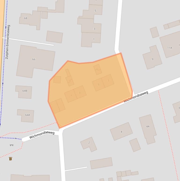 Kaart van postcodegebied 7223LG.