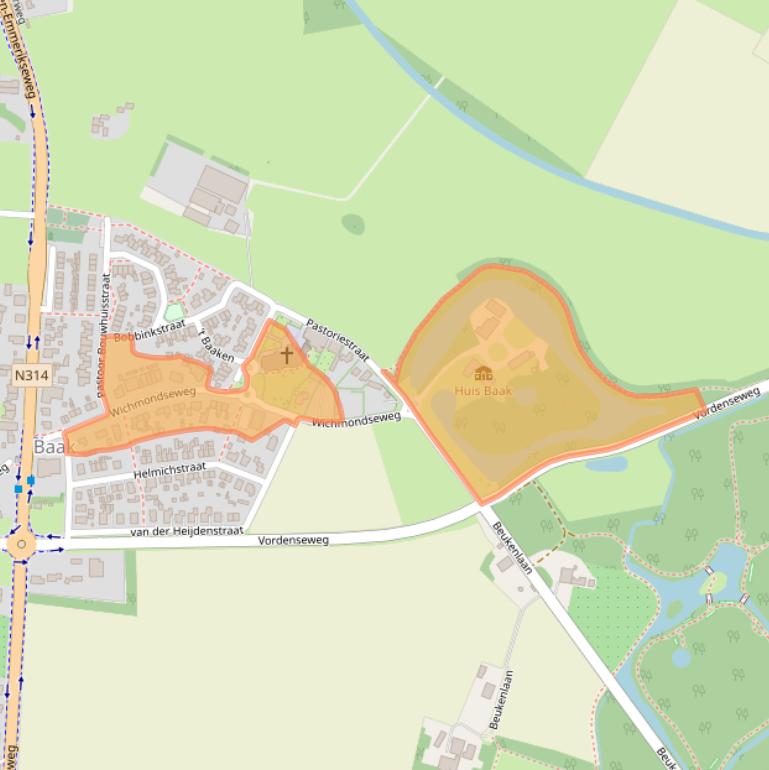 Kaart van postcodegebied 7223LH.