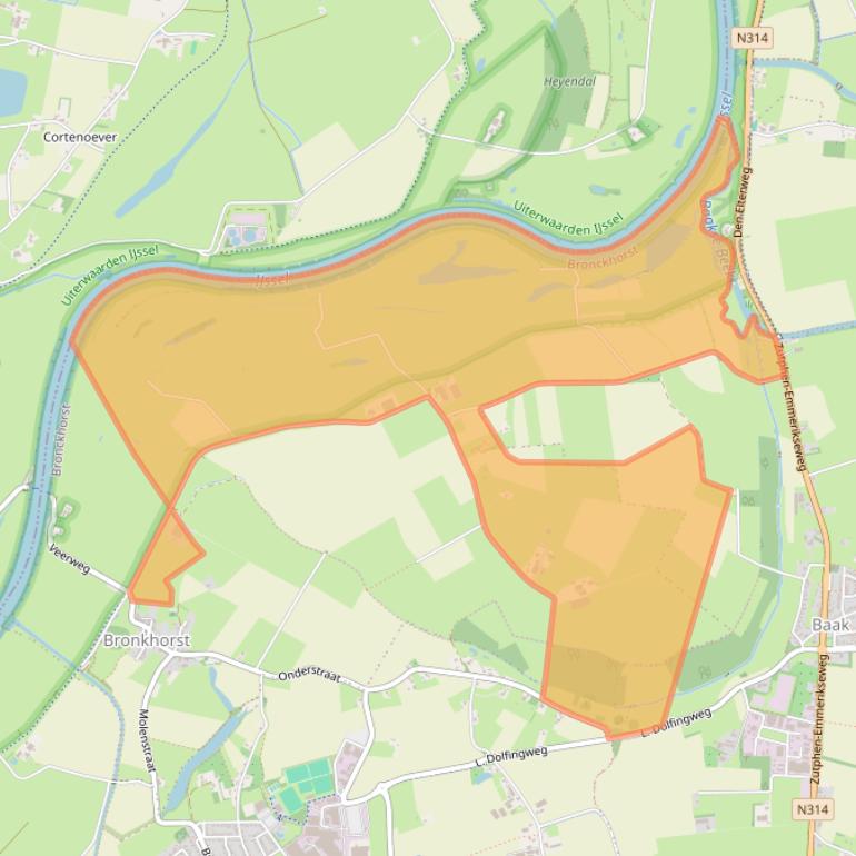 Kaart van postcodegebied 7226LR.