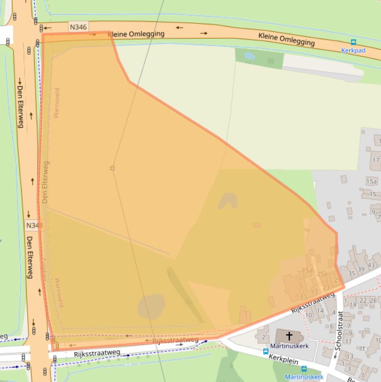 Kaart van postcodegebied 7231AA.