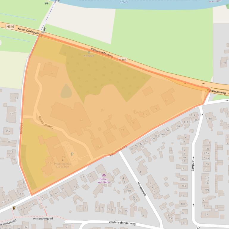 Kaart van postcodegebied 7231AC.