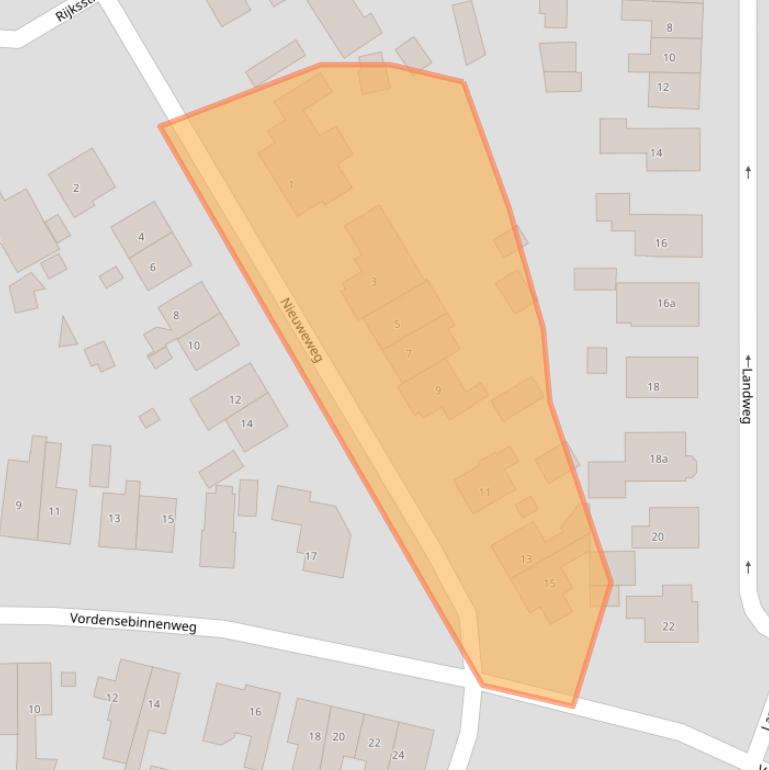 Kaart van postcodegebied 7231AW.