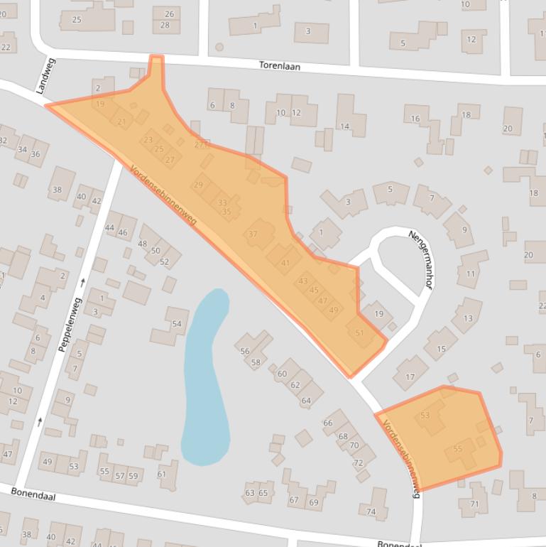 Kaart van postcodegebied 7231BB.