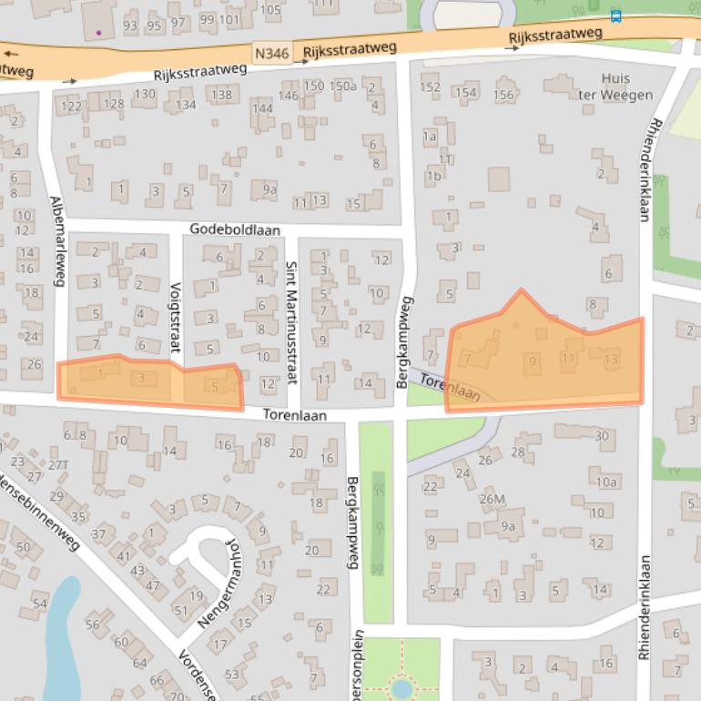 Kaart van postcodegebied 7231CA.