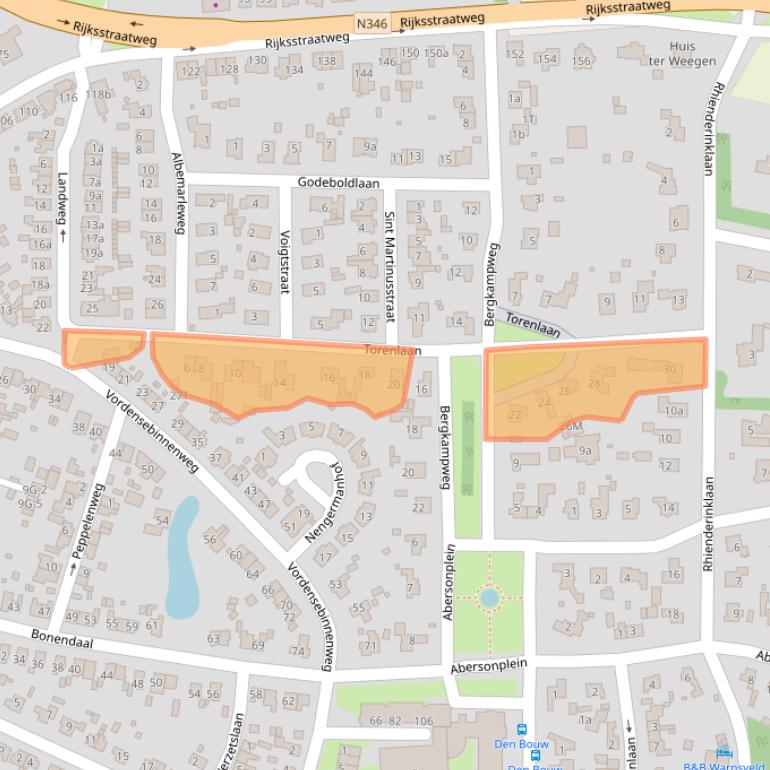 Kaart van postcodegebied 7231CB.