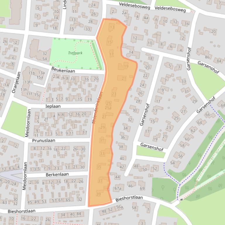 Kaart van postcodegebied 7231DB.