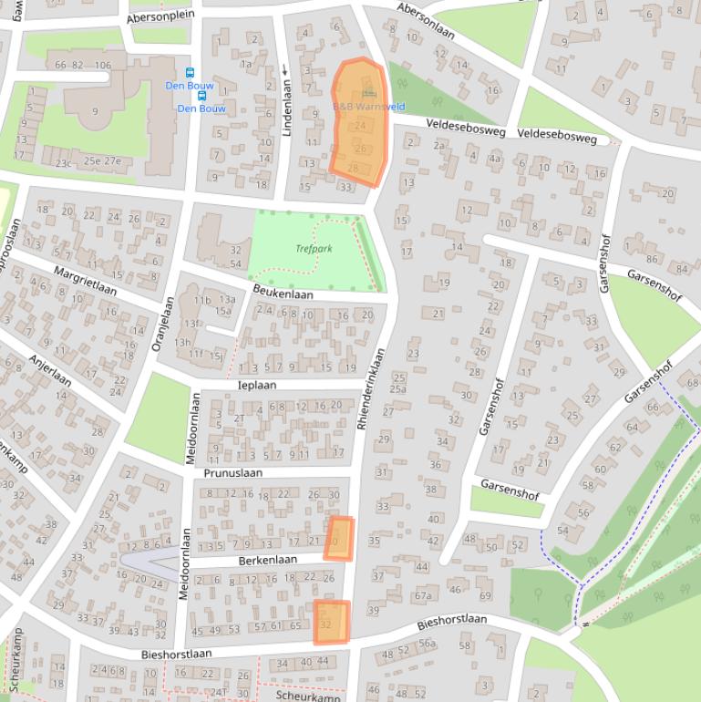 Kaart van postcodegebied 7231DE.