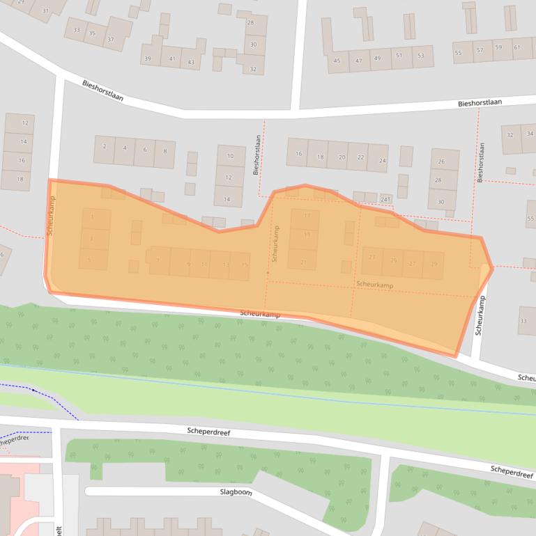 Kaart van postcodegebied 7231EA.