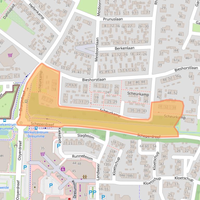 Kaart van postcodegebied 7231EC.