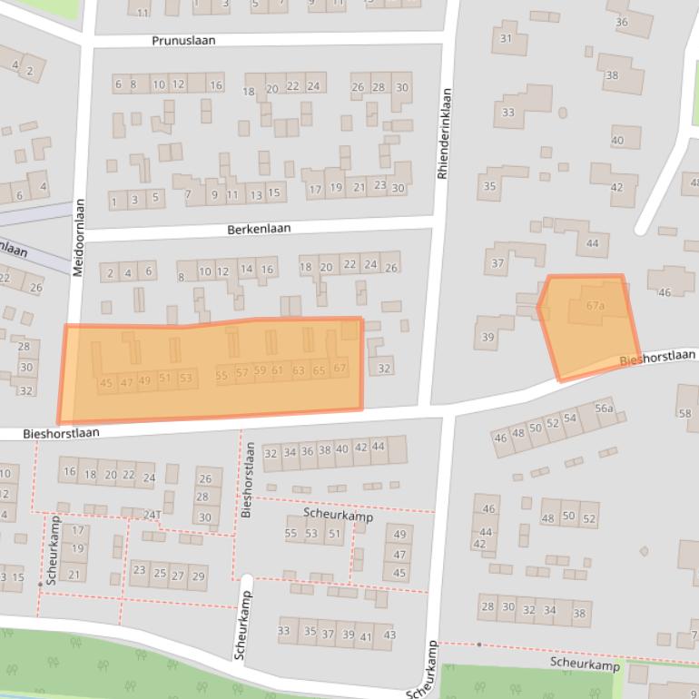 Kaart van postcodegebied 7231EG.