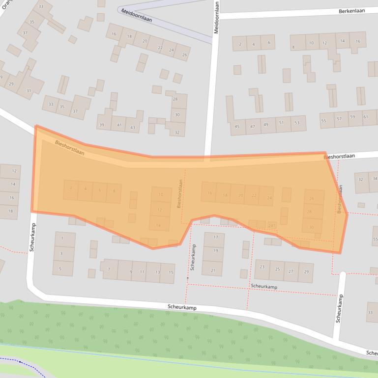 Kaart van postcodegebied 7231EJ.