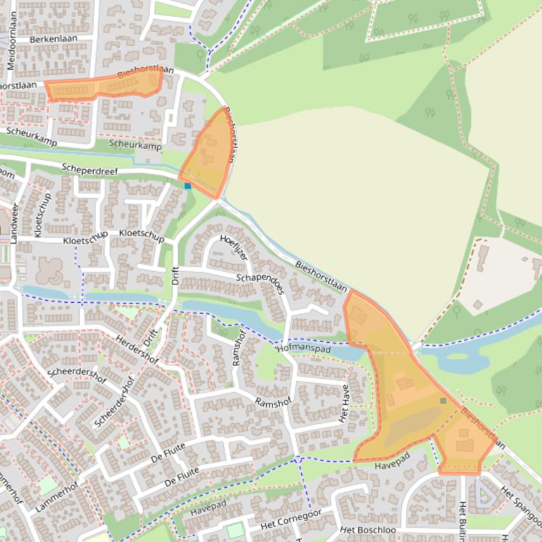 Kaart van postcodegebied 7231EK.