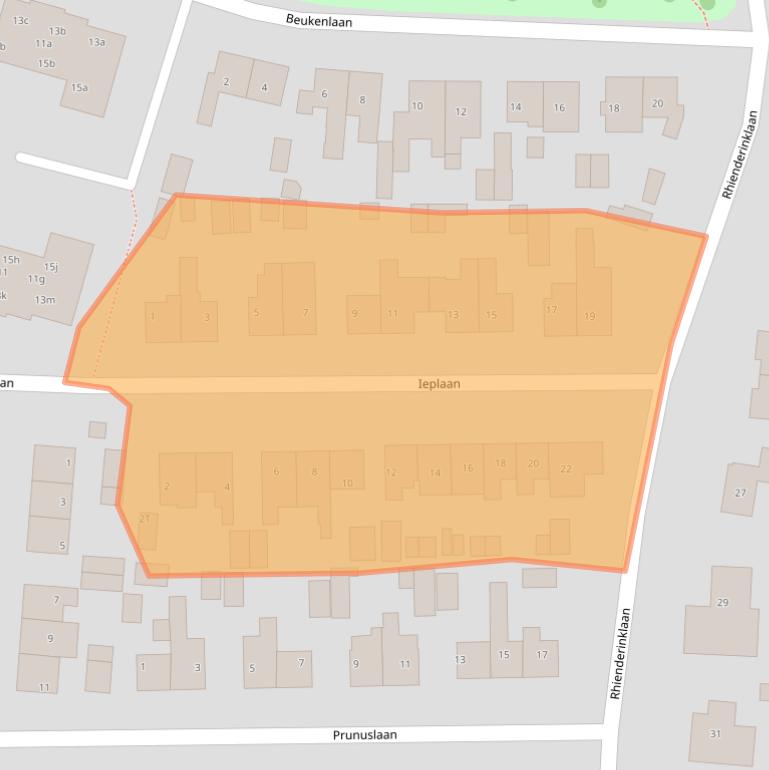 Kaart van postcodegebied 7231ET.