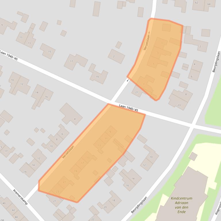 Kaart van postcodegebied 7231GP.