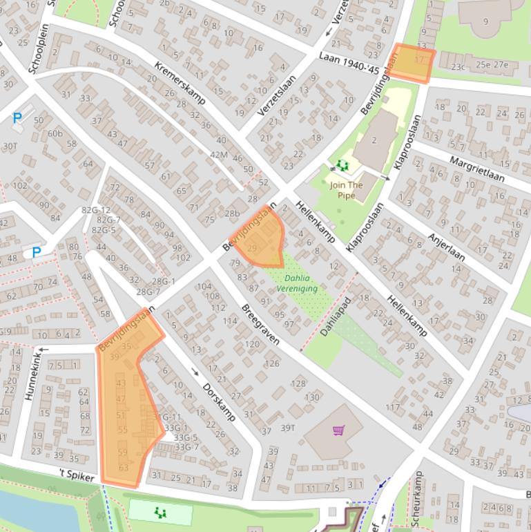 Kaart van postcodegebied 7231HB.