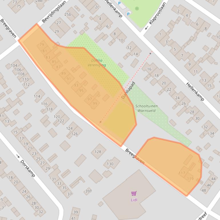 Kaart van postcodegebied 7231JC.