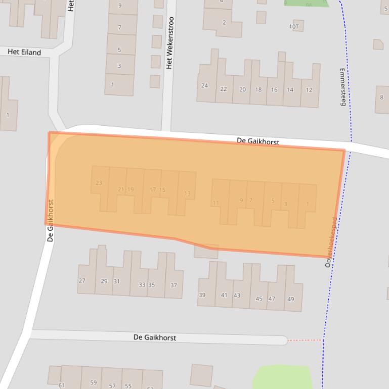 Kaart van postcodegebied 7231NA.