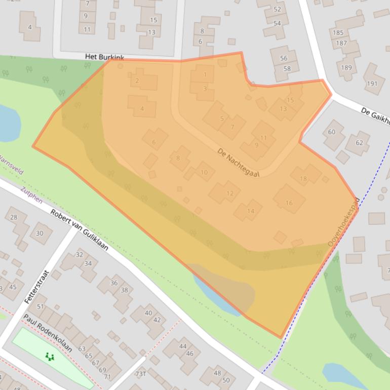 Kaart van postcodegebied 7231NX.