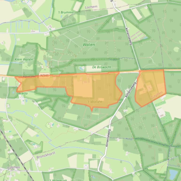 Kaart van postcodegebied 7231PH.