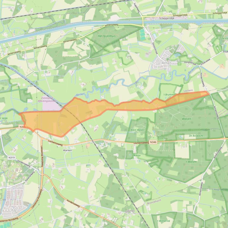 Kaart van postcodegebied 7231PK.