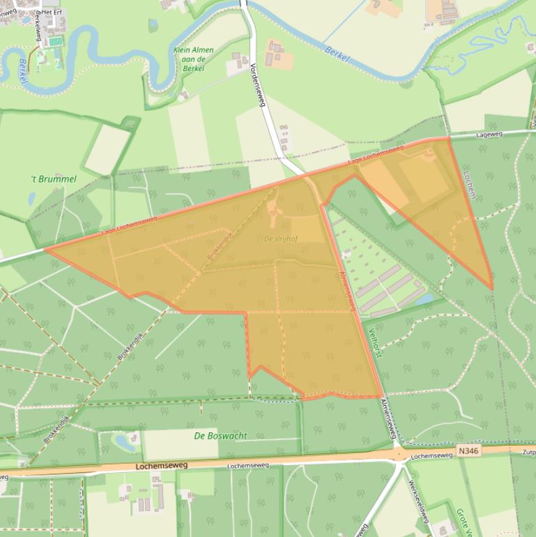 Kaart van postcodegebied 7231PM.